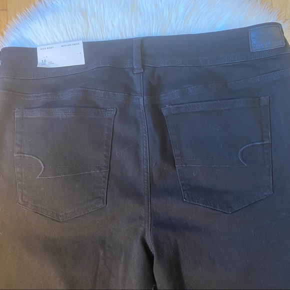 Women’s American Eagle Black Kickboot Jean 18S - Picture 8 of 8